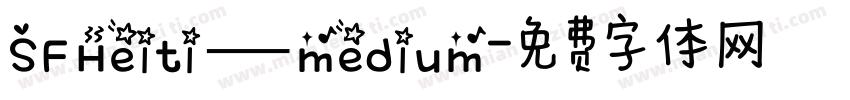 SF Heiti—medium字体转换